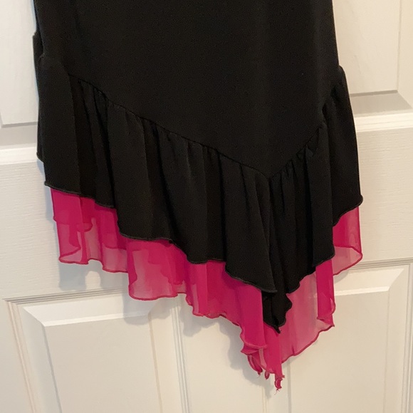 Black and Magenta Dress - Picture 3 of 5